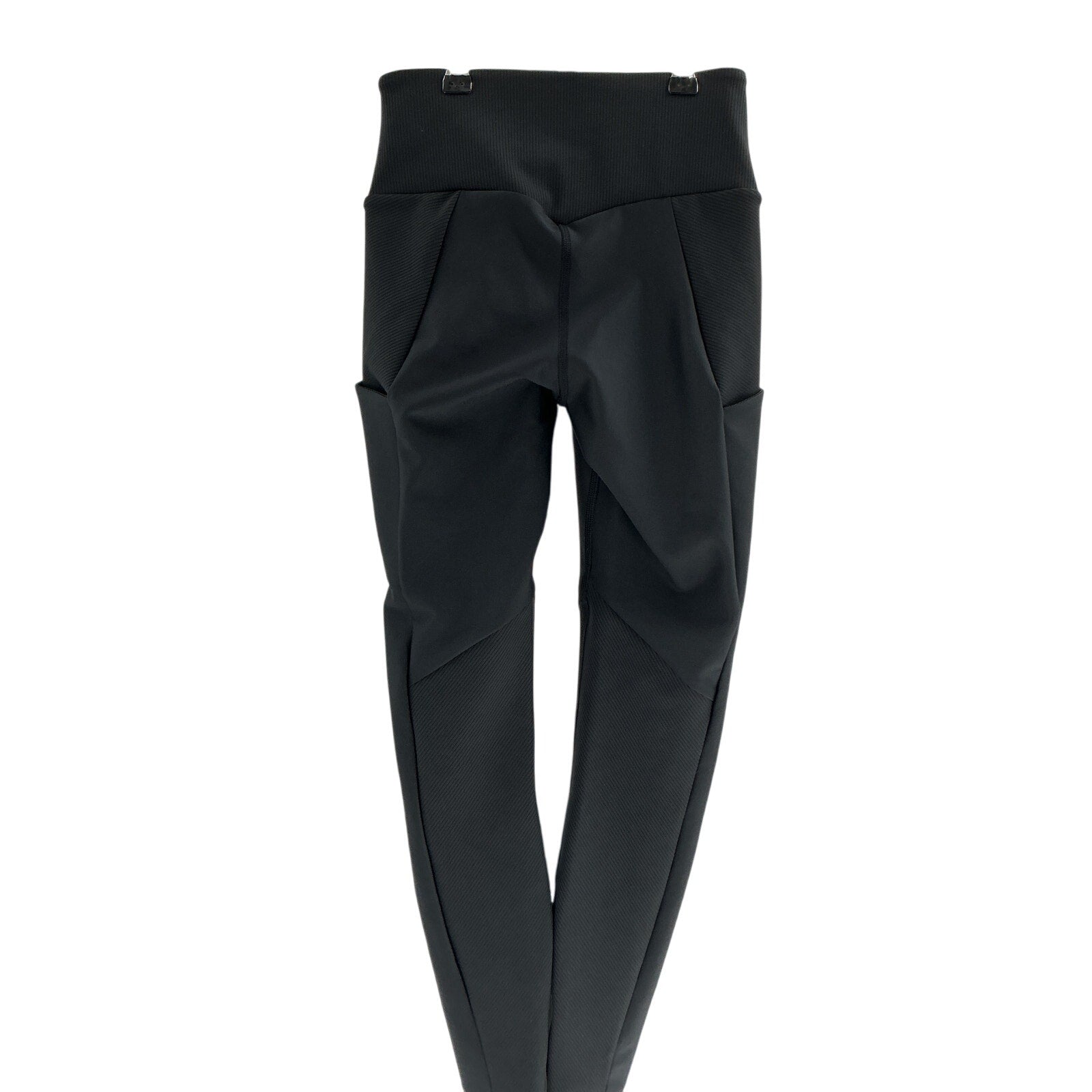 Alo Yoga Ribbed 'Airlift' Black High-Waist 7/8 Enchanted Legging Size XS