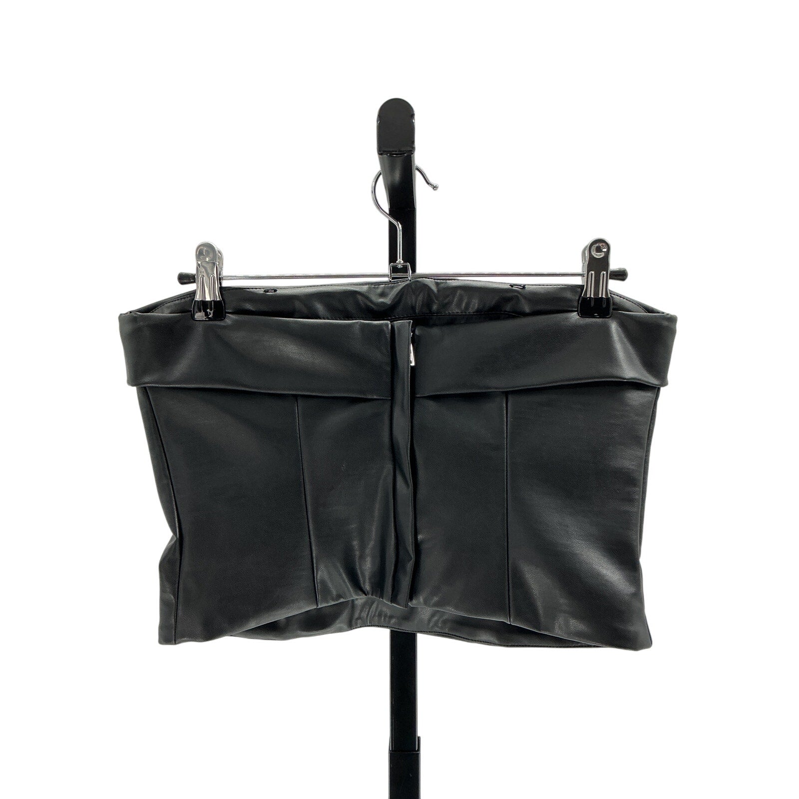 Helsa Waterbased Black Waterborne Polyurethane Bustier Top Size S