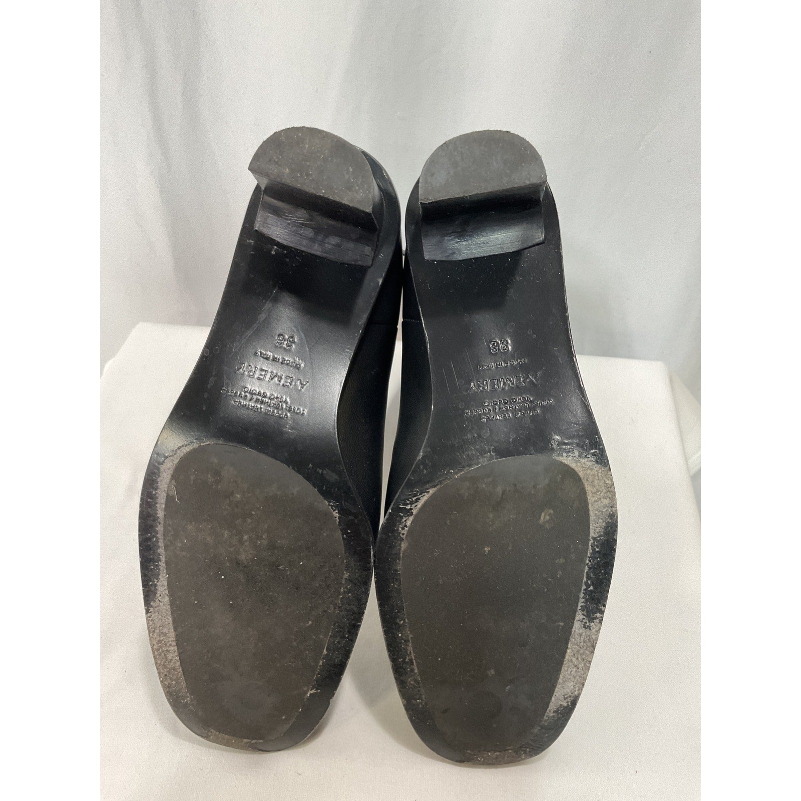A.Emery 'Soma' Black 60Mm Leather Ankle Boot Size 6