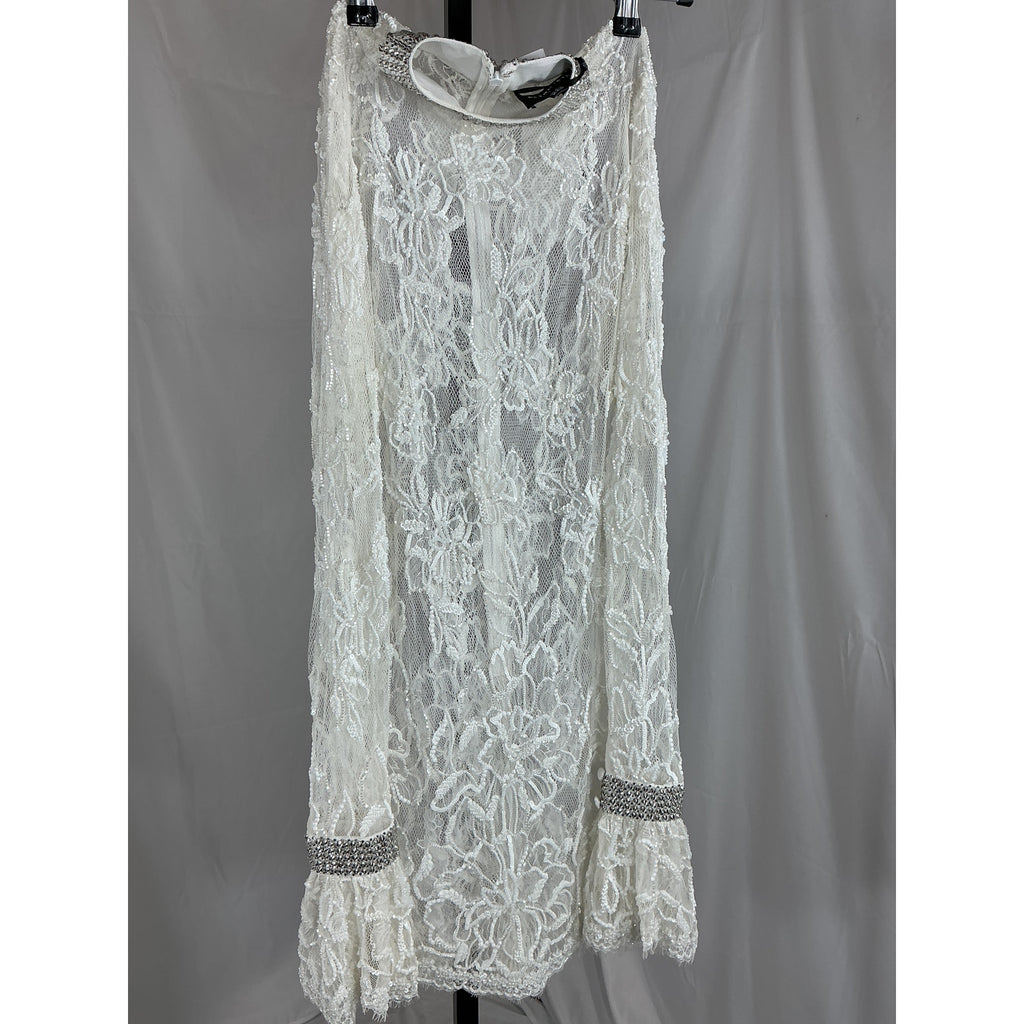 Retrofete 'Rosie' White Nylon Embellished Lace Dress Size XXS - NWT