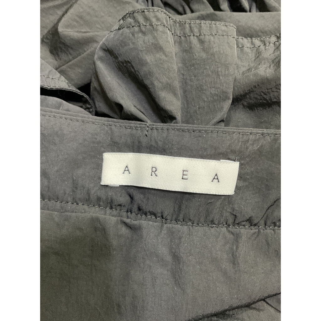 Area 'Ruffled' Black Nylon Mini Skirt Size 2