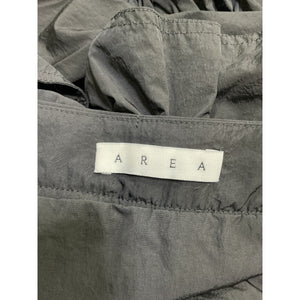 Area 'Ruffled' Black Nylon Mini Skirt Size 2