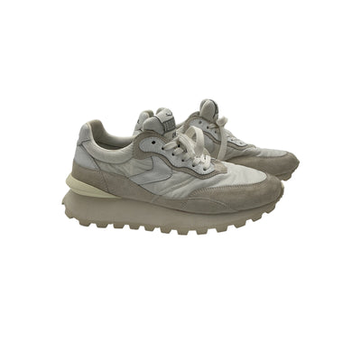 Voile Blanche 'Qwark Hype' White Leather Sneakers Size 10