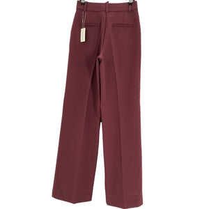 Favorite Daughter Tailored Burgundy Wide-Leg Pants Size 4