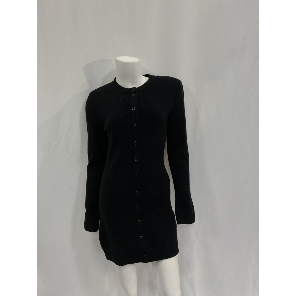 Reformation 'Bianca' Black Wool Sweater Dress Size S