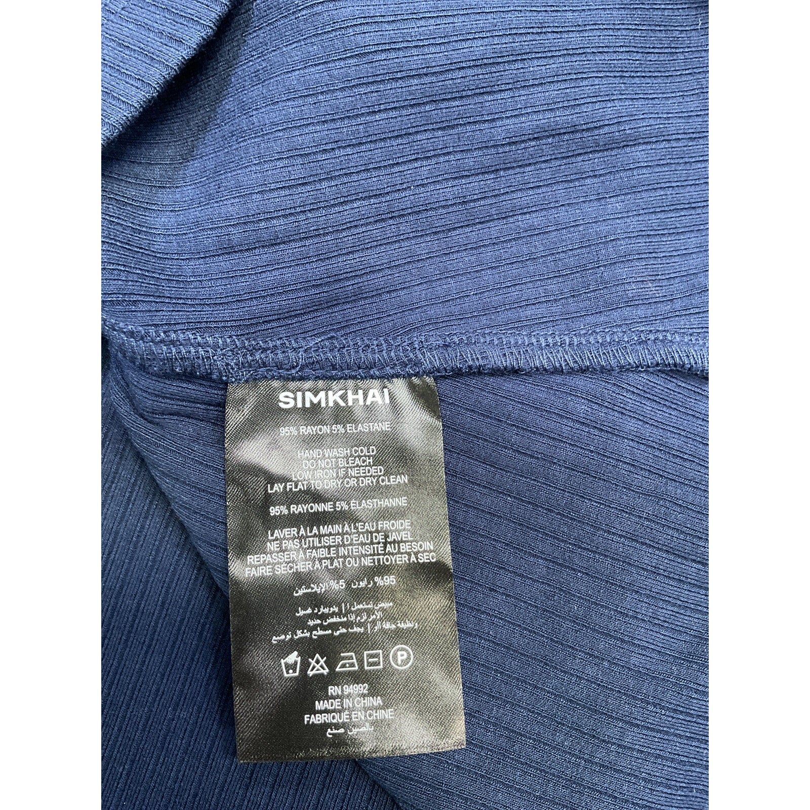 Simkhai 'Palma' Blue Scoop Neck Tank Top Size S - NWT