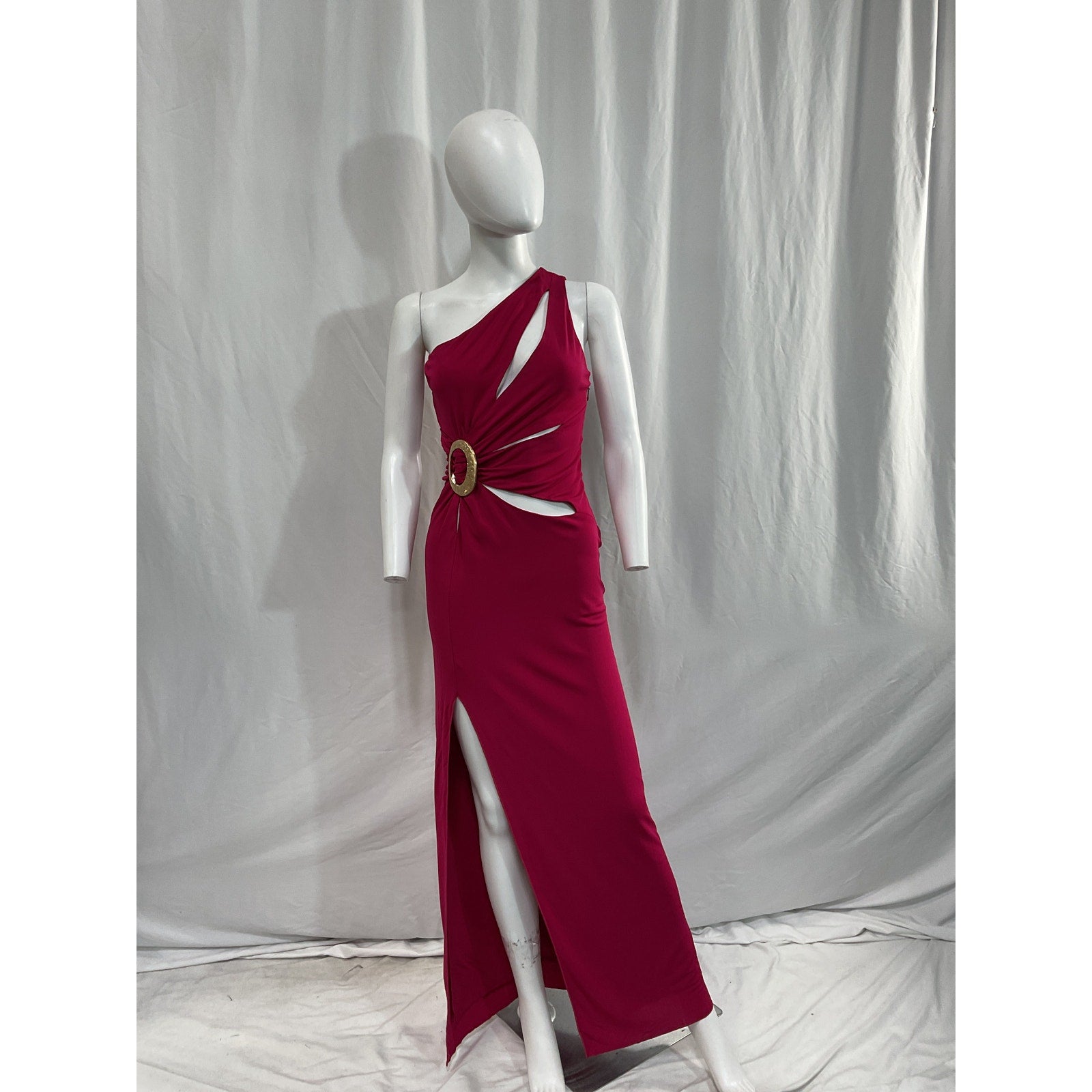 Cult Gaia 'Zinna' Pink Cut Out Crepe Gown Size XS - NWT