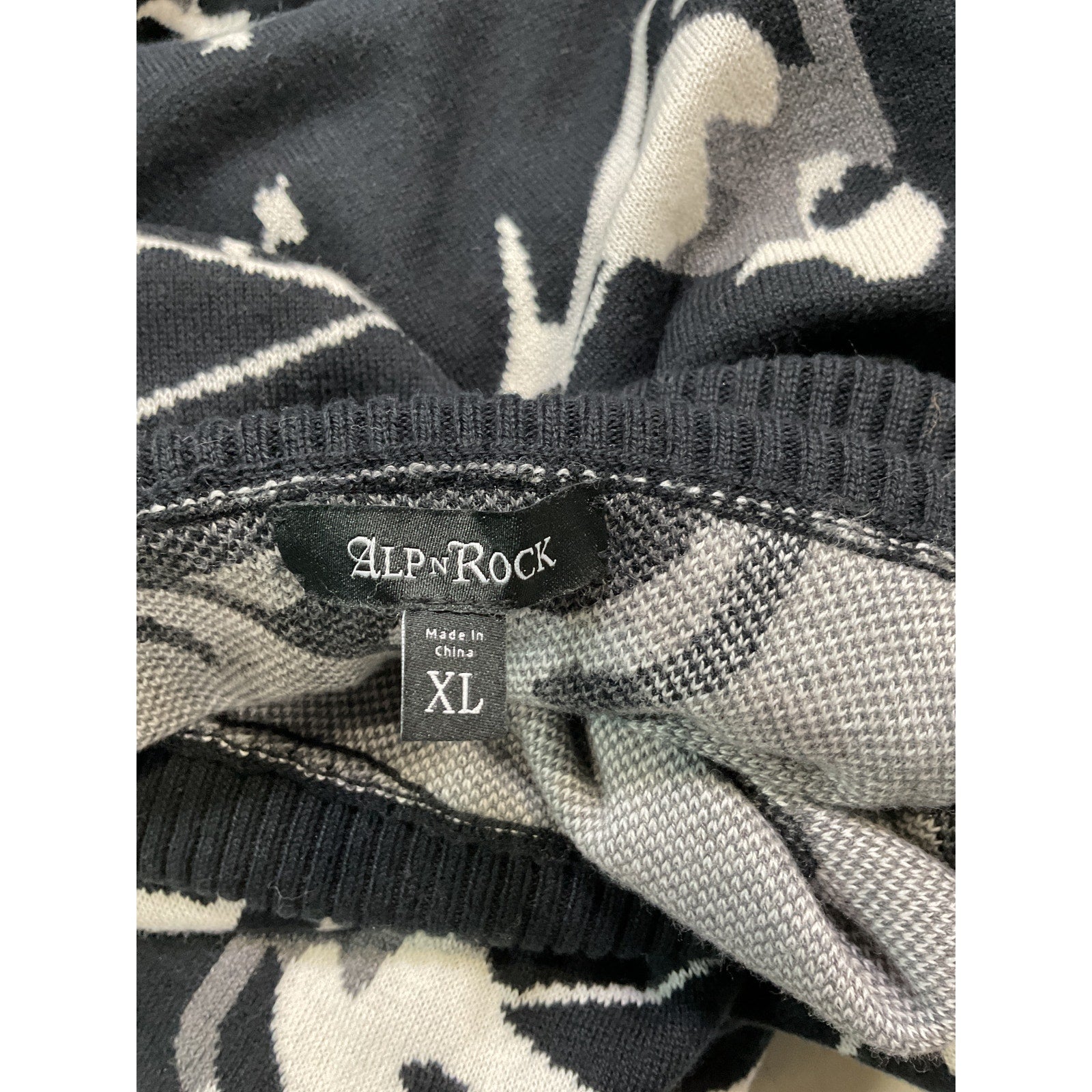 Alp N Rock 'Desi' Black Turtleneck Sweater Size XL - NWT