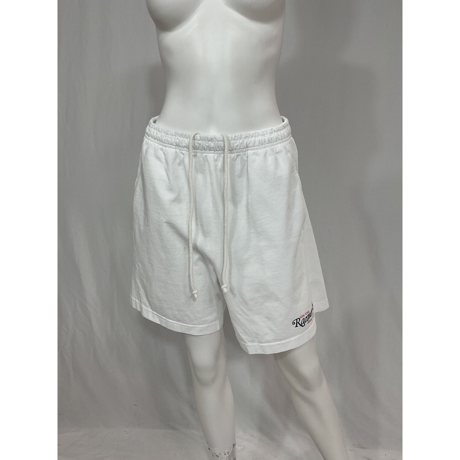 Sporty & Rich '94 Racquet Club' White Shorts Size L