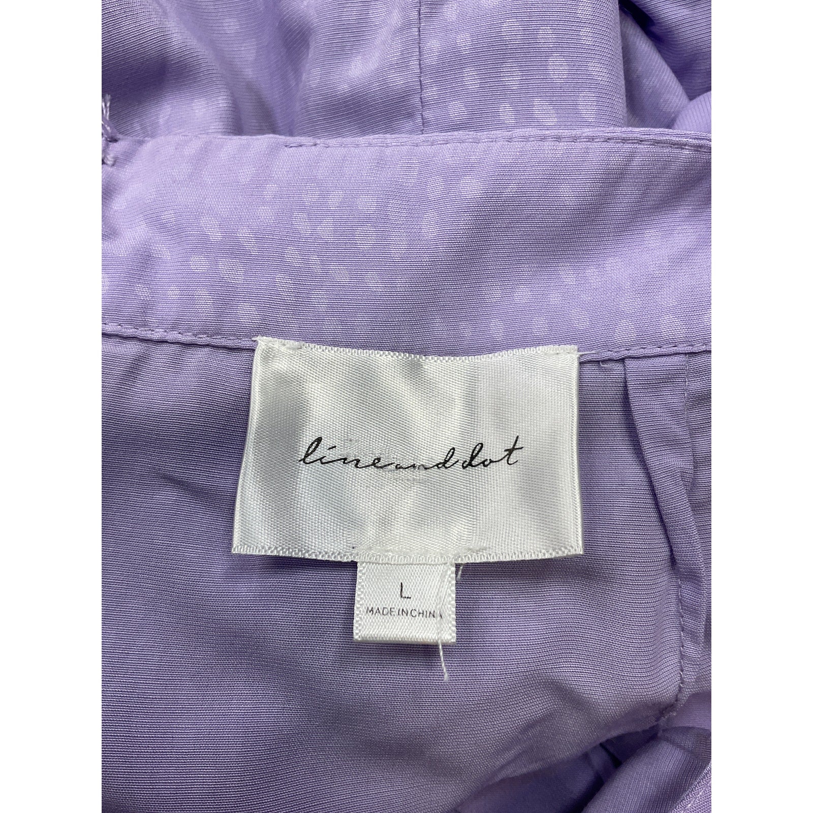 Line & Dot 'Christy' Purple Polyester Maxi Dress Size L