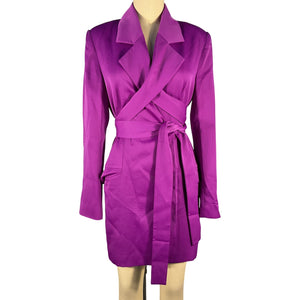 Neiman Marcus Belted Violet Augustine Dress Size 4 NWT