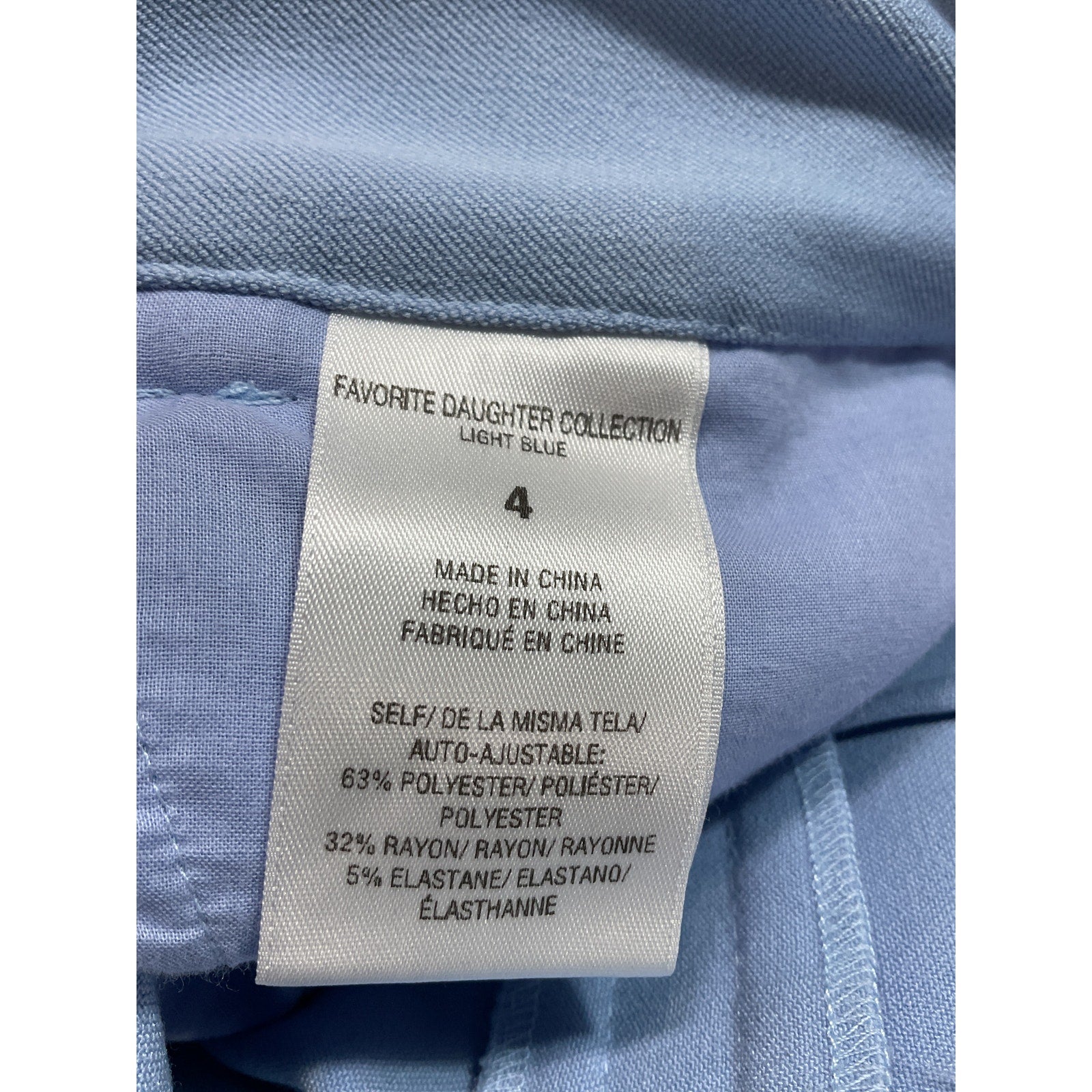 Favorite Daughter 'The Favorite' Blue Pant Size 4