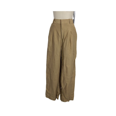 Smythe Tailored Tan Pleated Pants Size 8