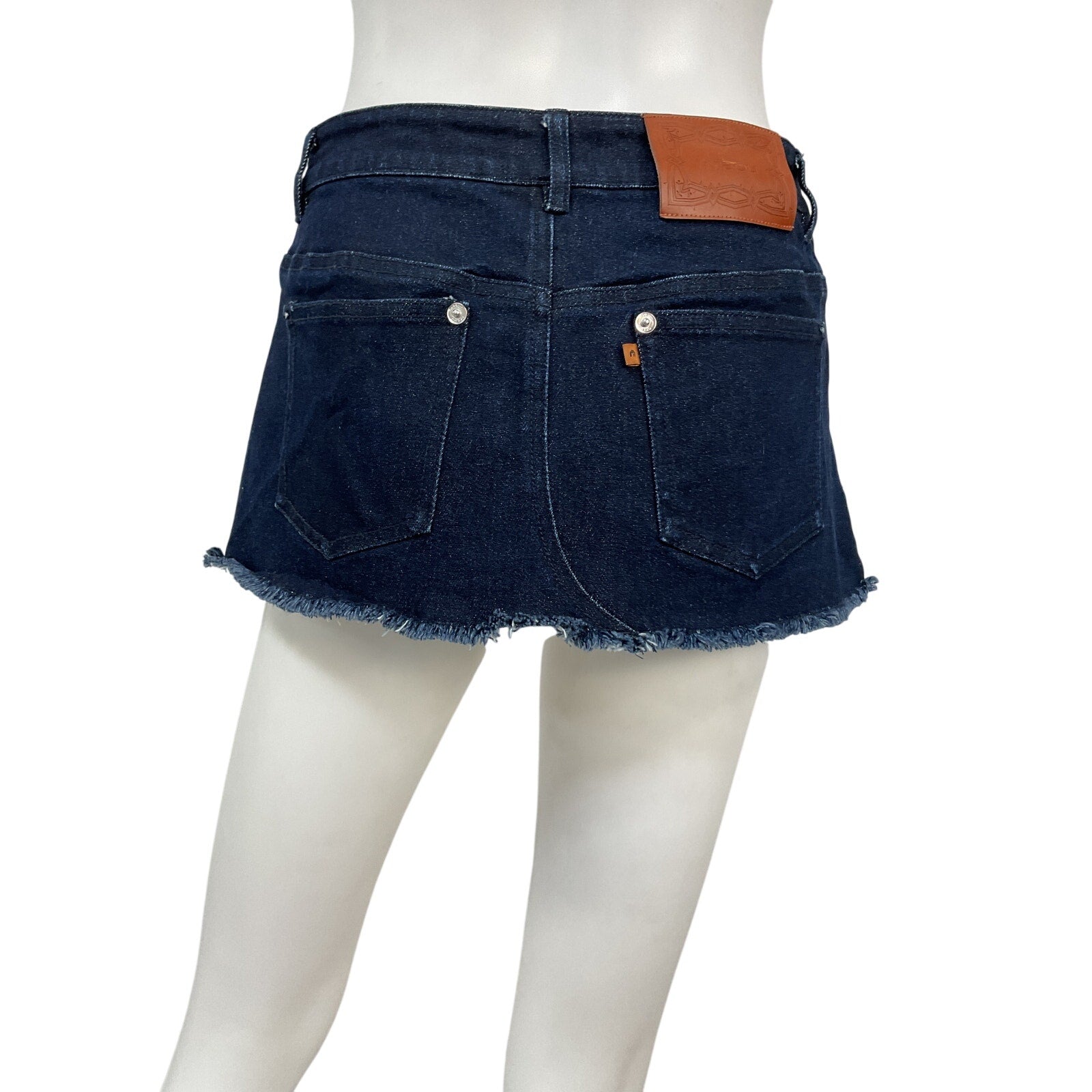 Miaou x Revolve 'Miss' Blue Cotton Mini Skirt Size XS