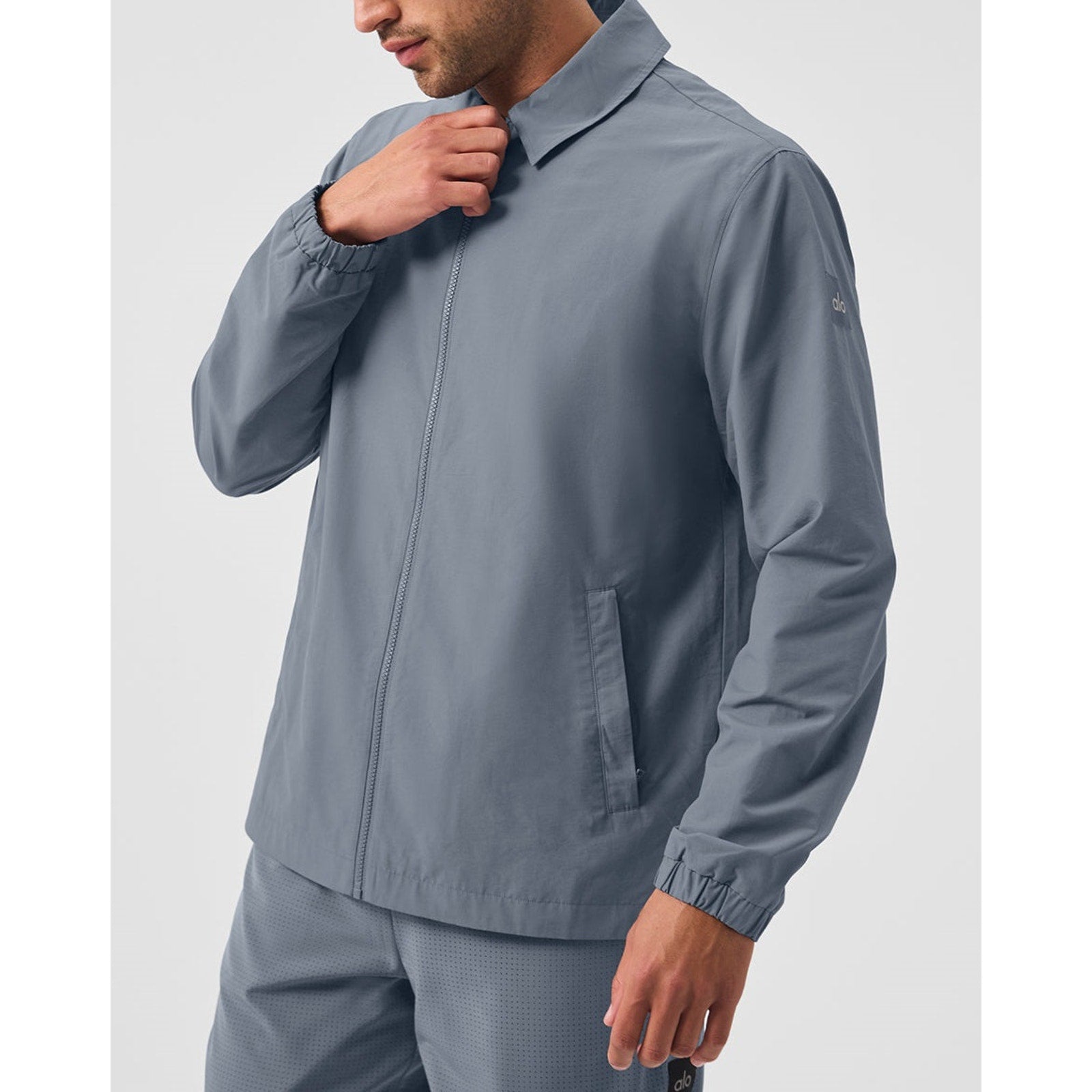 Alo Yoga 'Torrent' Grey Overshirt Size S