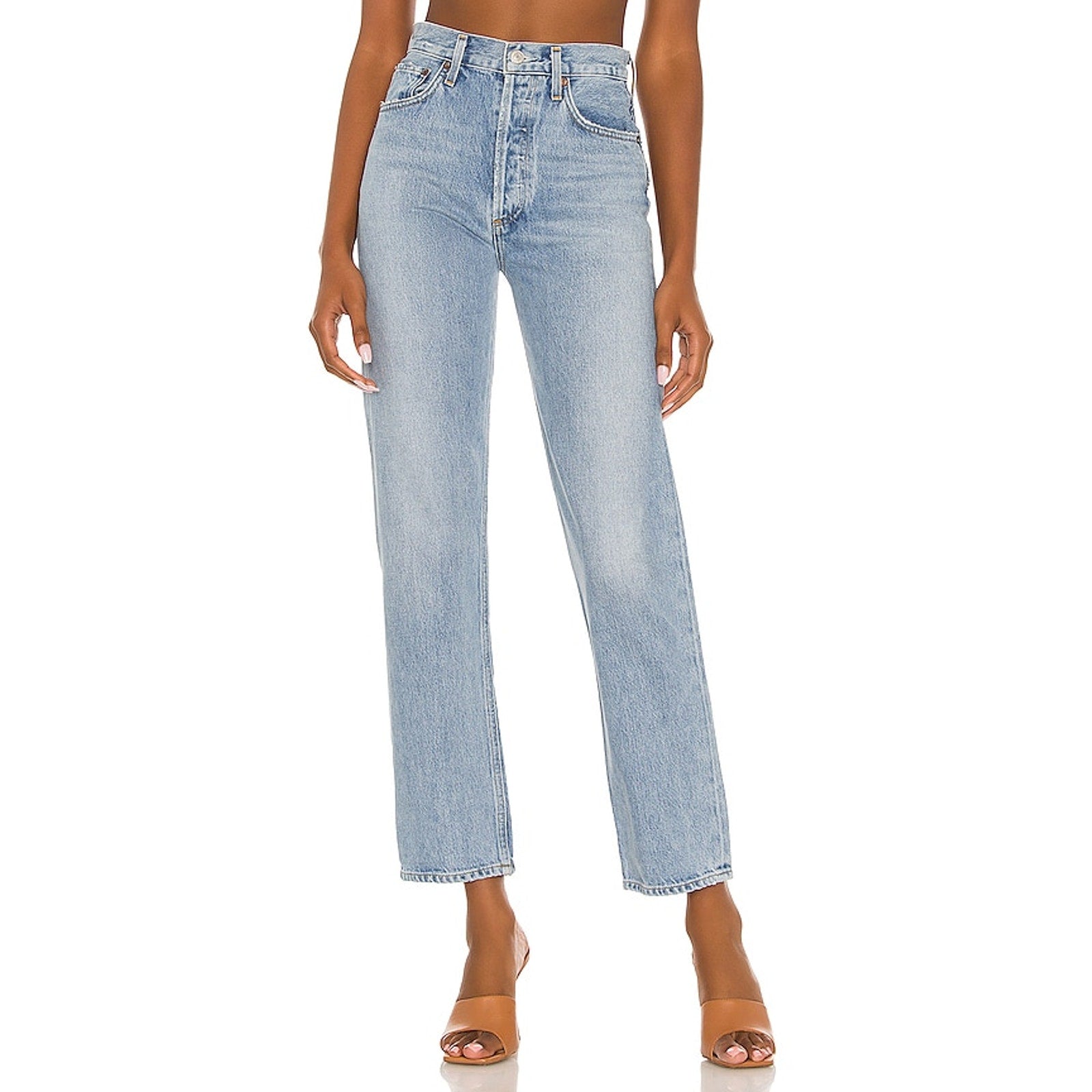 Agolde '90S' Blue Cotton Pinch Waist Jean Size 27