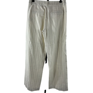 Ba&Sh Striped Ivory Elouan Pants Size 36 EU / 4 US
