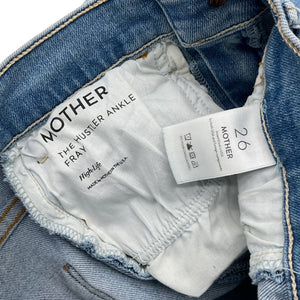 Mother The Fray Blue Denim Jeans Size 26