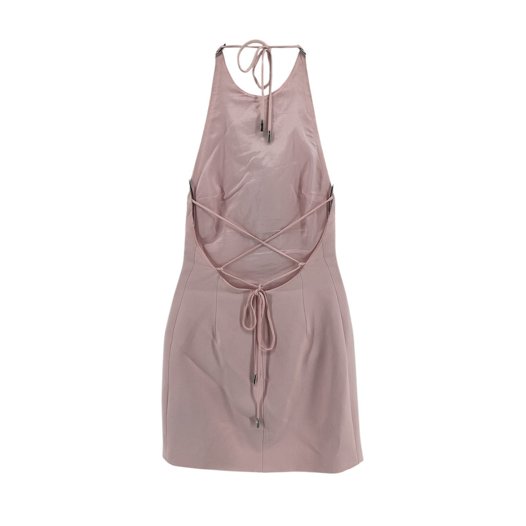 David Koma 'Gradient' Pink Acetate Embroidered Mini Dress Size 2