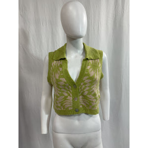 For Love & Lemons 'Simone' Green Top Size S