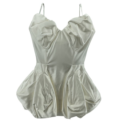 Vivienne Westwood Sculptural White Raven Peplum Corset Size 2 NWT