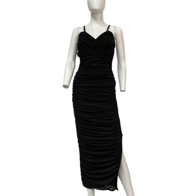 Elliatt Ruched Black Pippa Dress Size XS