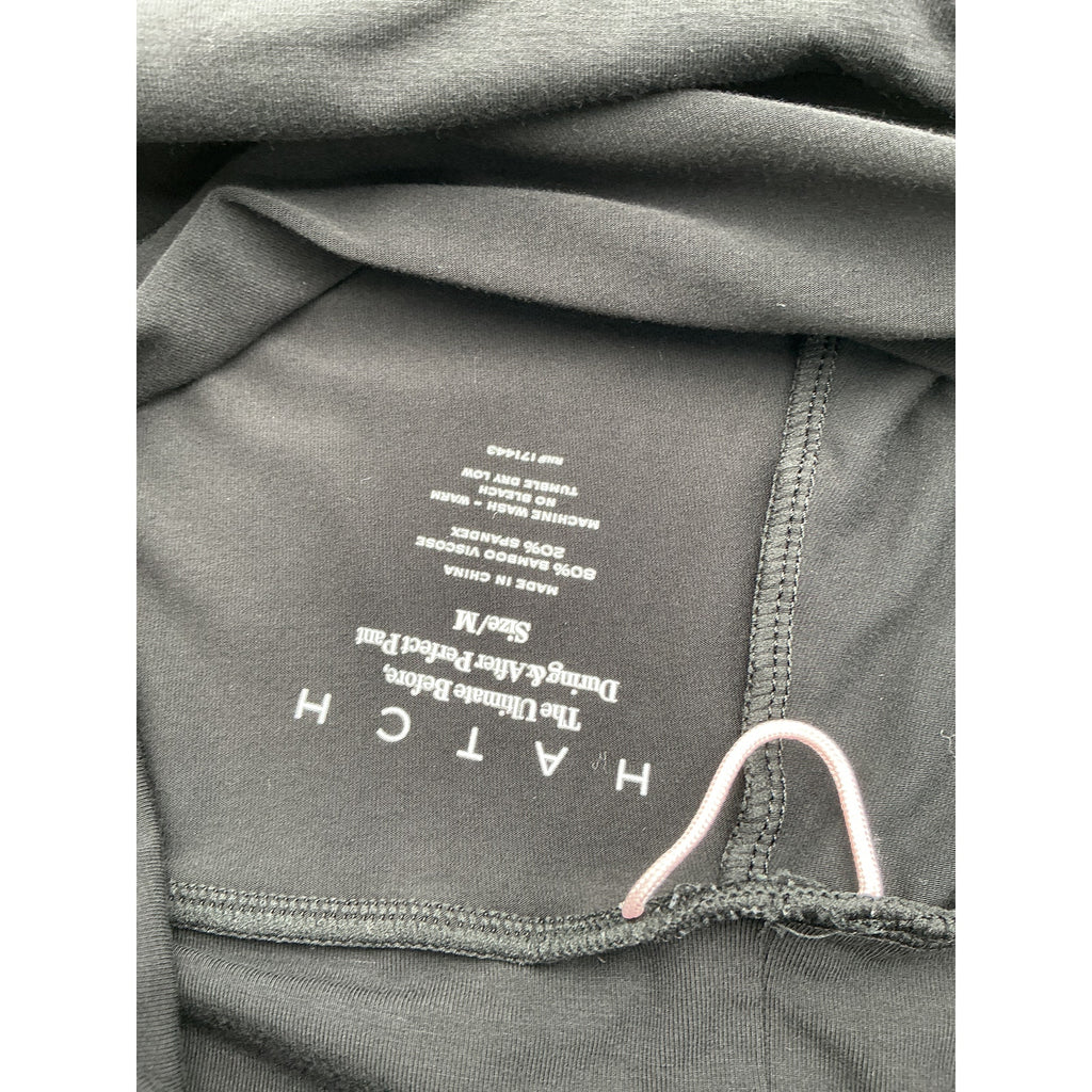 Hatch The Ultimate Black Viscose Before, During & After Perfect Pant Size M