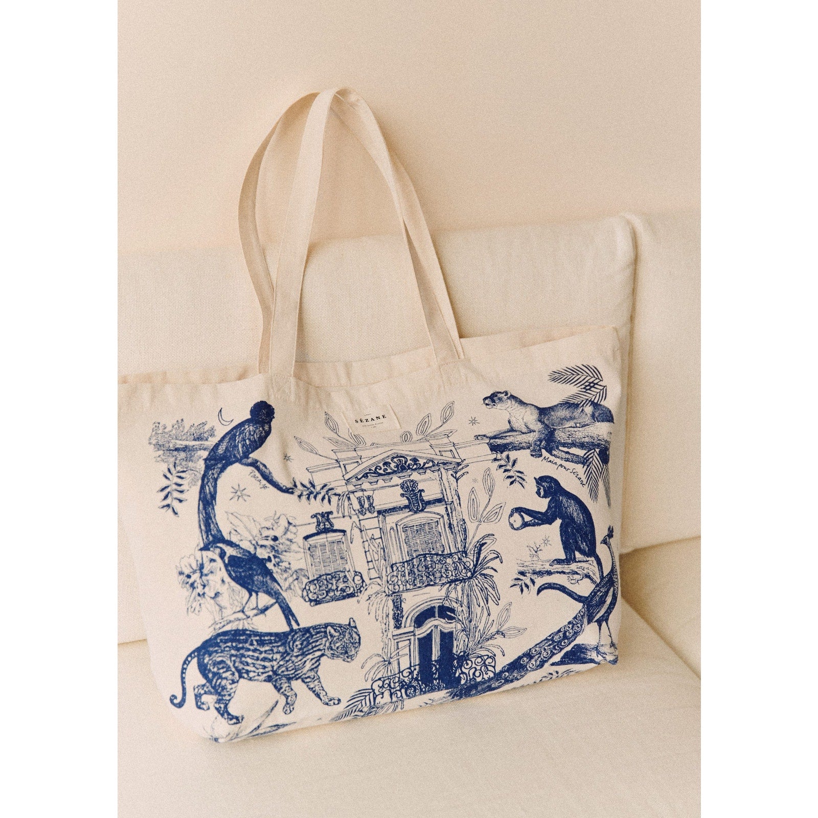 S�zane 'Paraiso' Blue Tote Bag