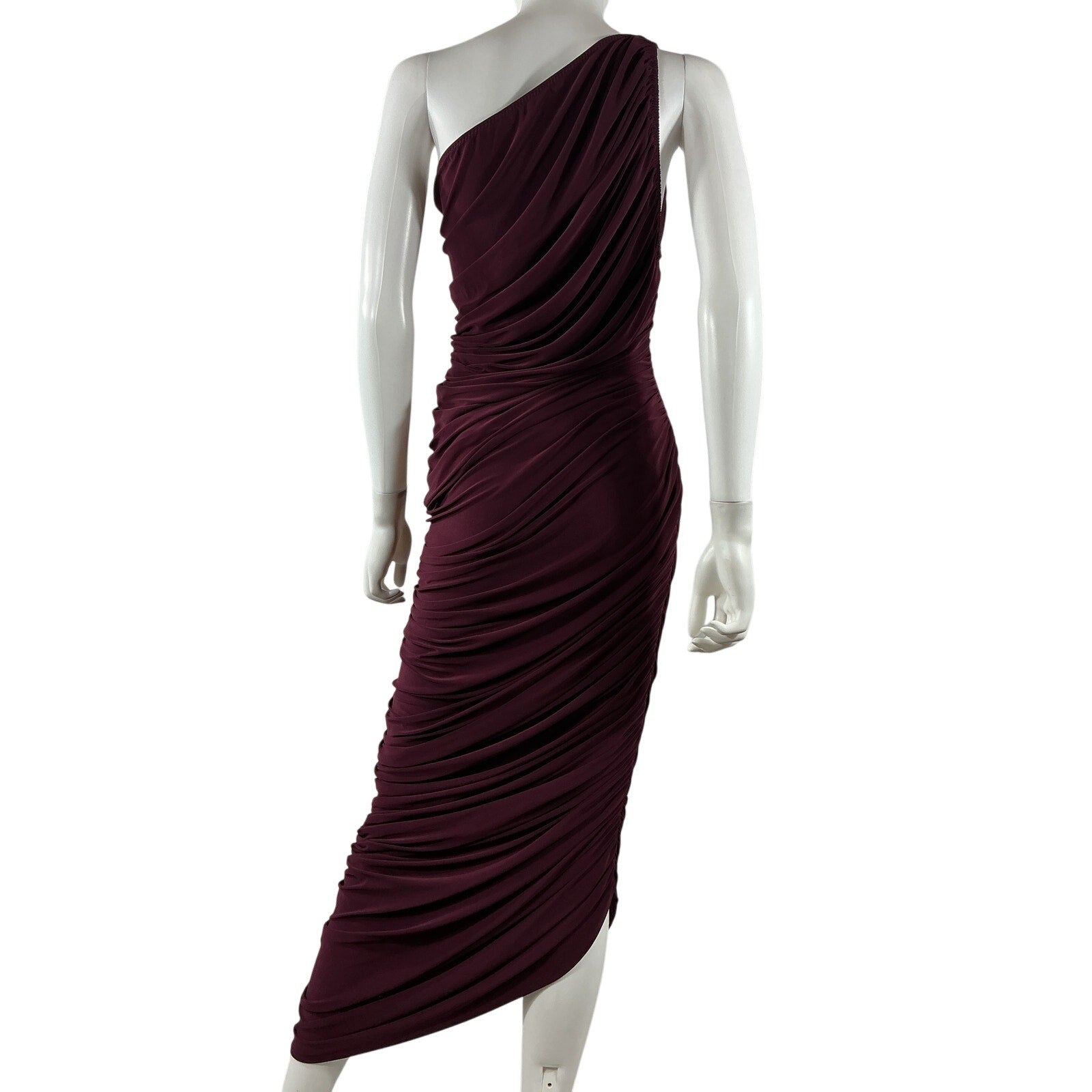 Norma Kamali 'Diana' Red Poly Gown Size L