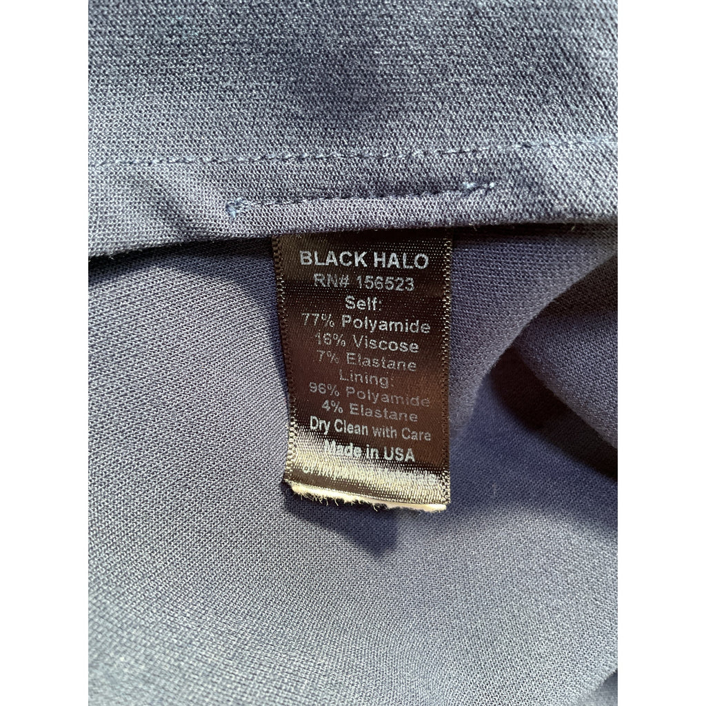 Black Halo 'Carolina' Blue Polyamide Dress Size 4