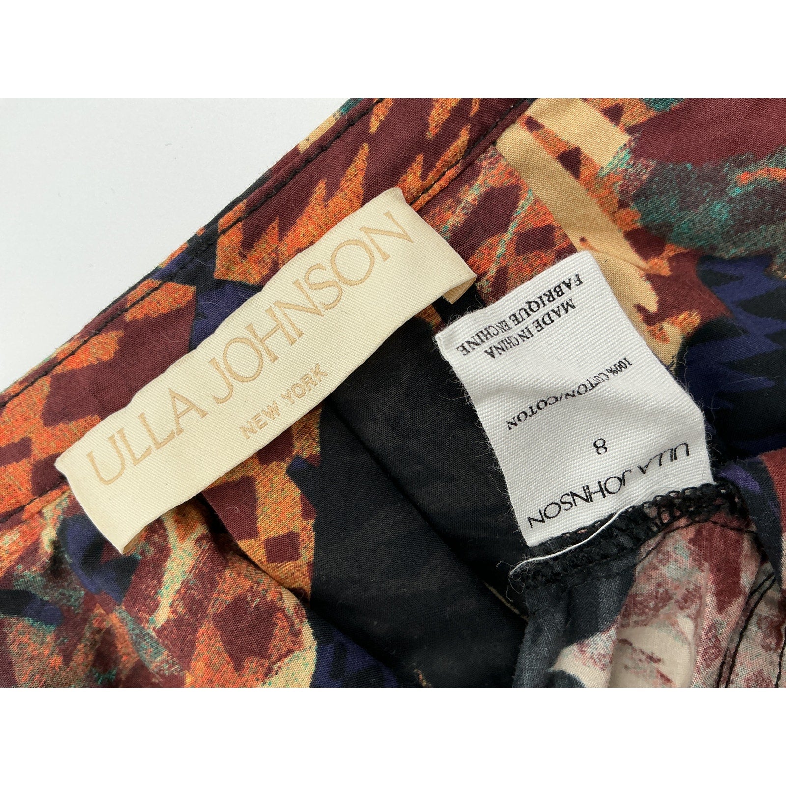 Ulla Johnson 'Miranda' Blue Cotton Dress Size 8
