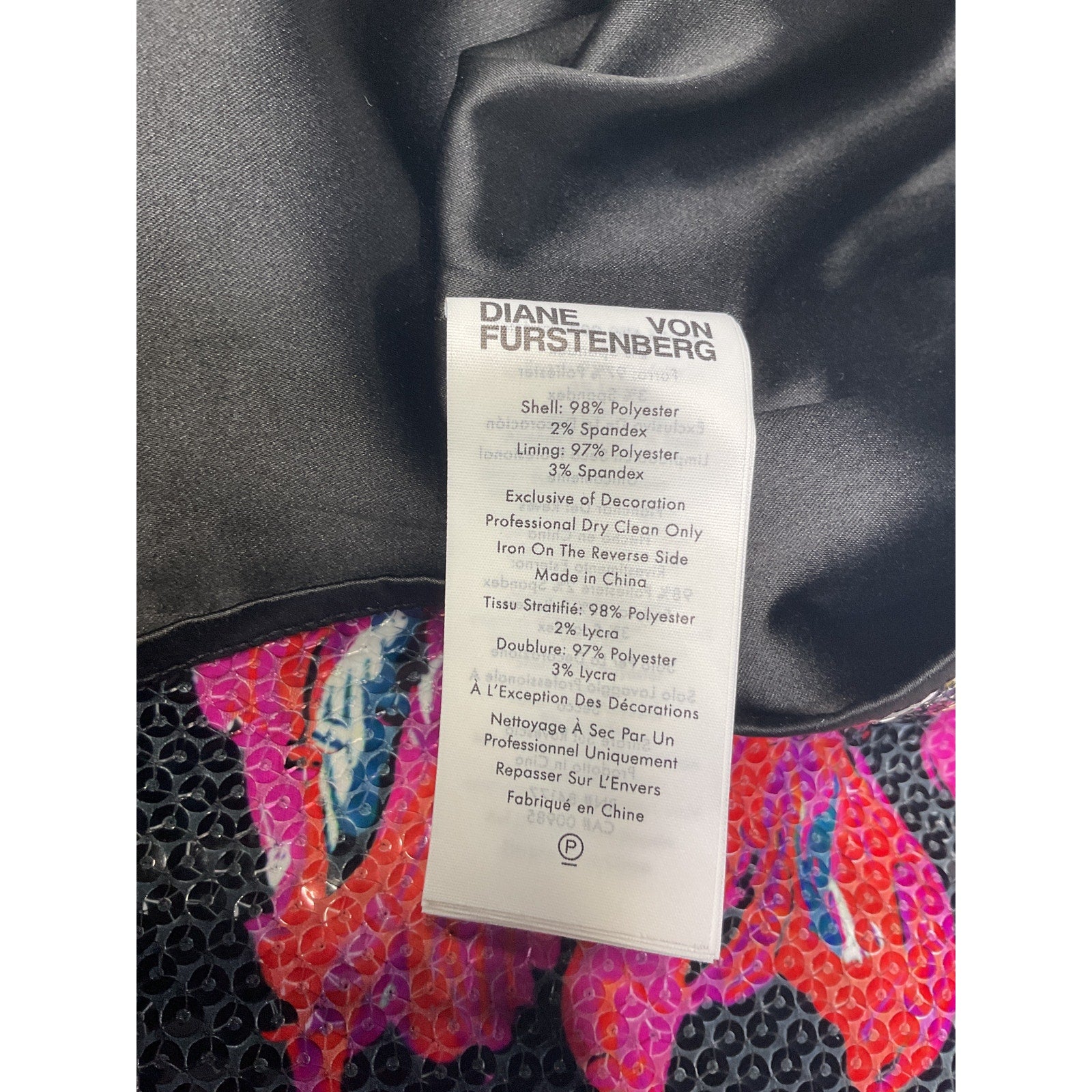 Diane Von Furstenberg 'Anara' Pink Sequin Embellishments Dress Size S - NWT