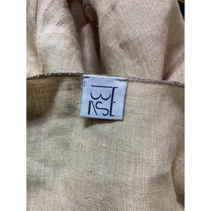Baserange 'Brazo' Yellow Organic Linen Crewneck Blouse Size S