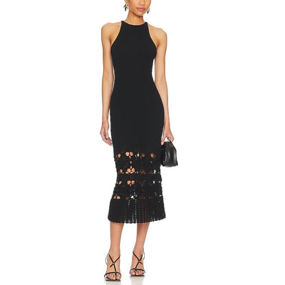 Tularosa Crochet Black Finley Dress Size M