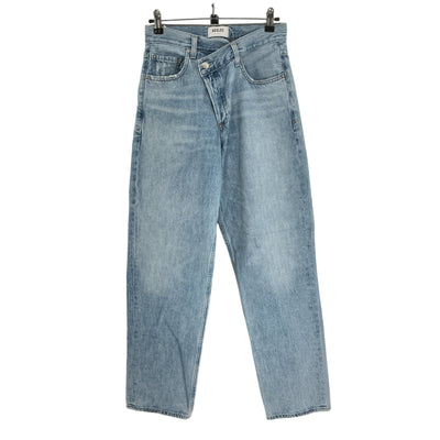 Agolde Relaxed Blue Criss Cross Upsized Denim Jeans Size 24