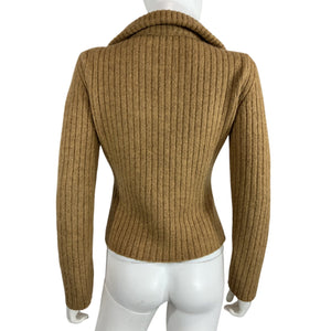 Nanushka Ribbed Brown Ryo Sweater Size XS