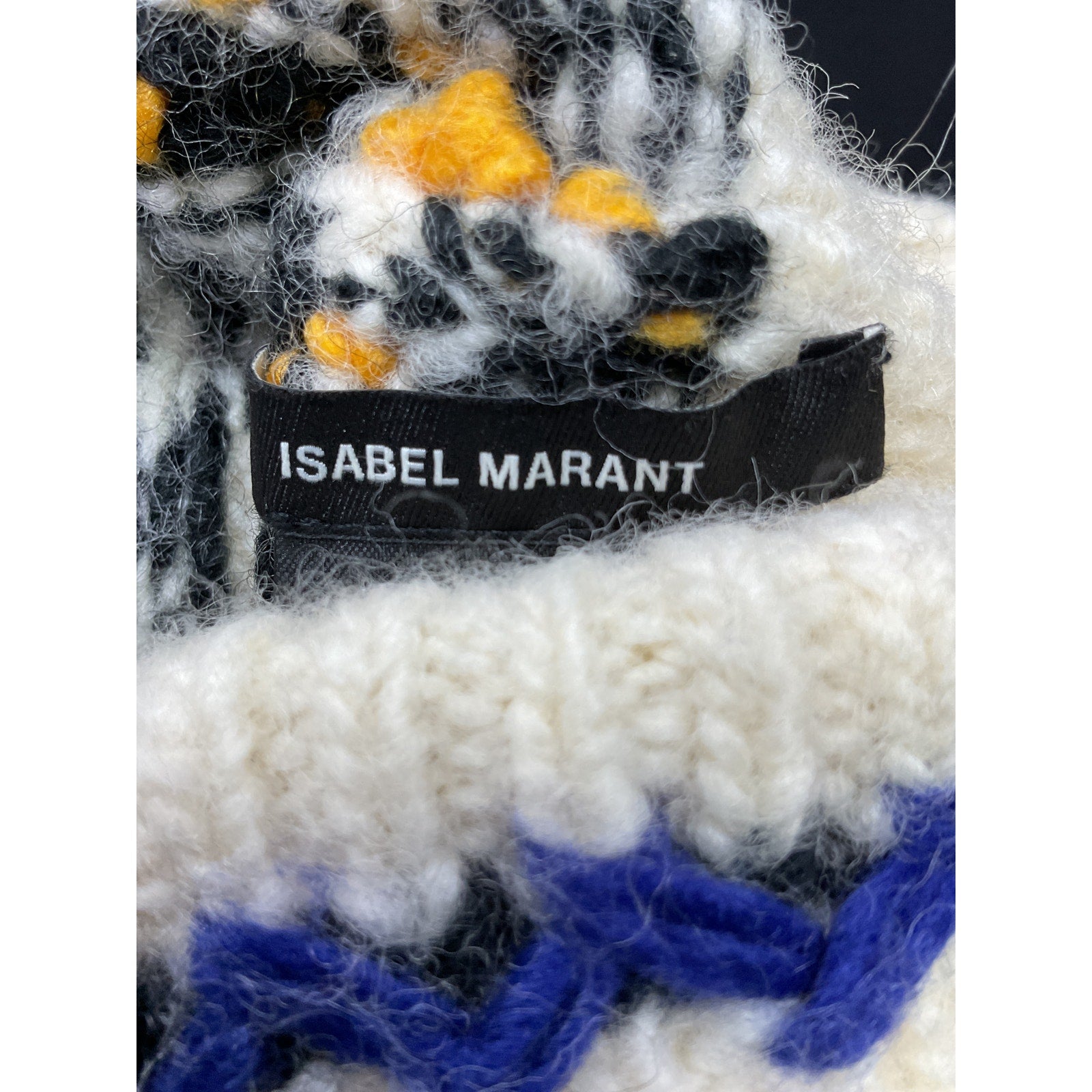 Isabel Marant 'Gael' White Wool Hat Size OS