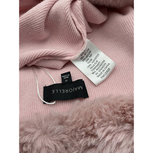 Majorelle Faux Fur Pink Laurel Cardigan Size XS