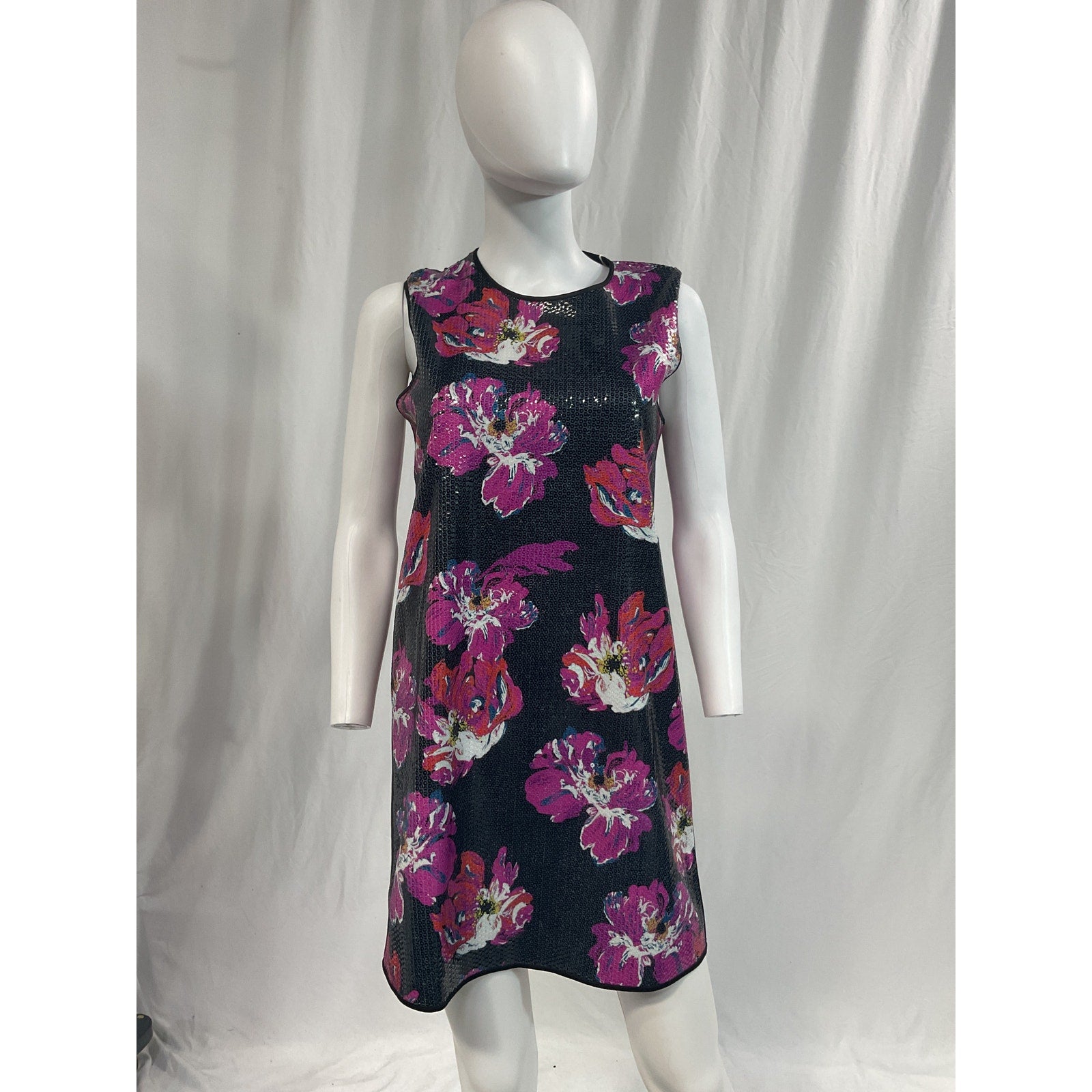Diane Von Furstenberg 'Anara' Pink Sequin Embellishments Dress Size S - NWT