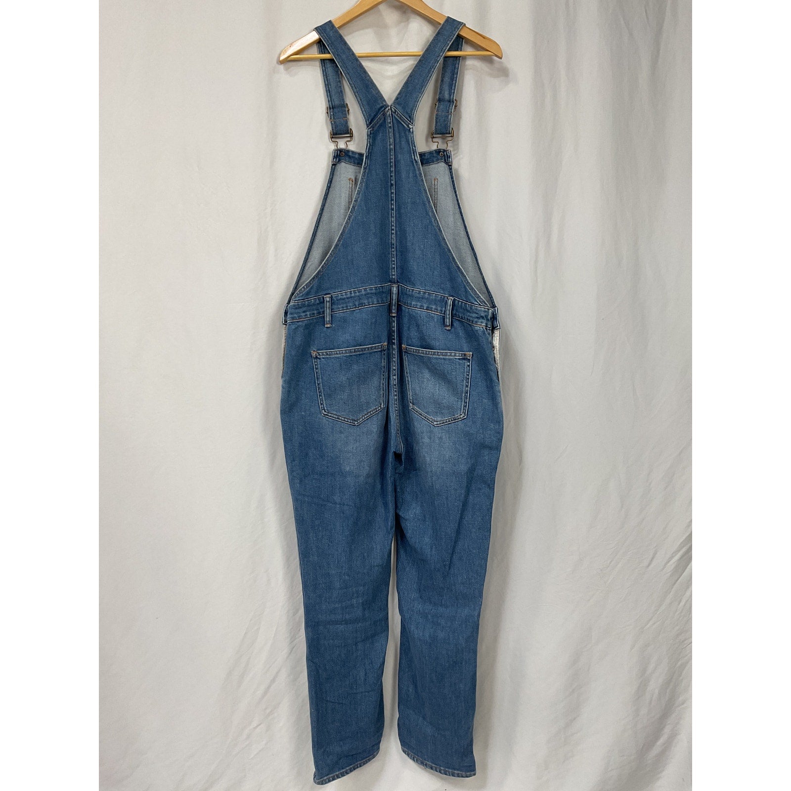 Hatch 'The Denim' Blue Cotton Maternity Overall Size L