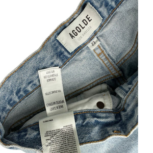 Agolde Distressed Blue 90s Crop Denim Jeans Size 23