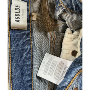 Agolde Classic Blue Nico High Rise Slim Fit Denim Jeans Size 27