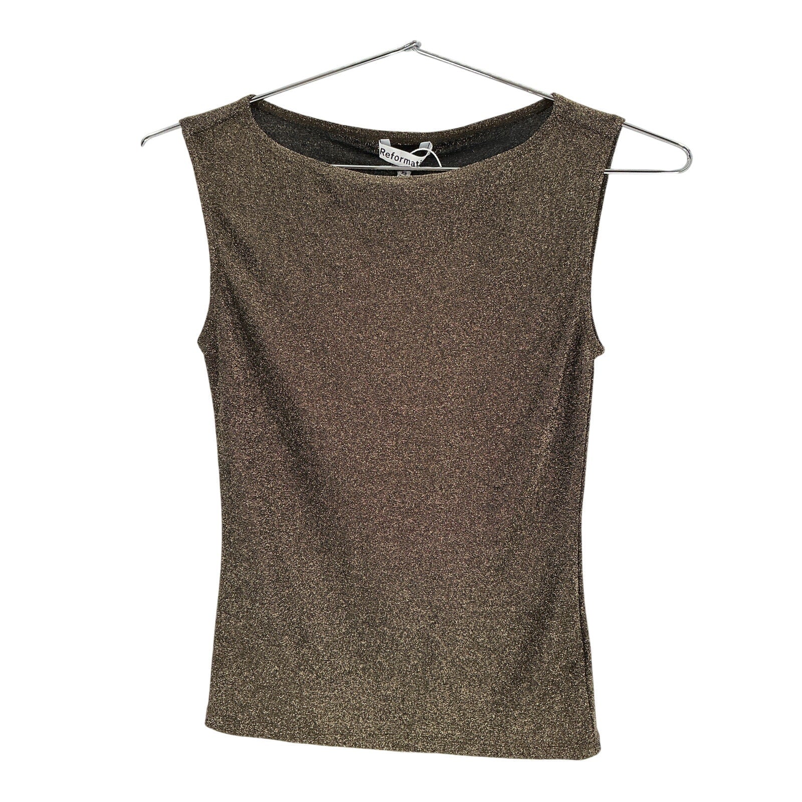 Reformation 'Dusk' Black Cotton Knit Top Size XS