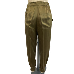 Nicholas Silky Khaki Neha Pants Size 4