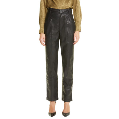 Ronny Kobo Faux Leather Black Katie Pants Size Medium