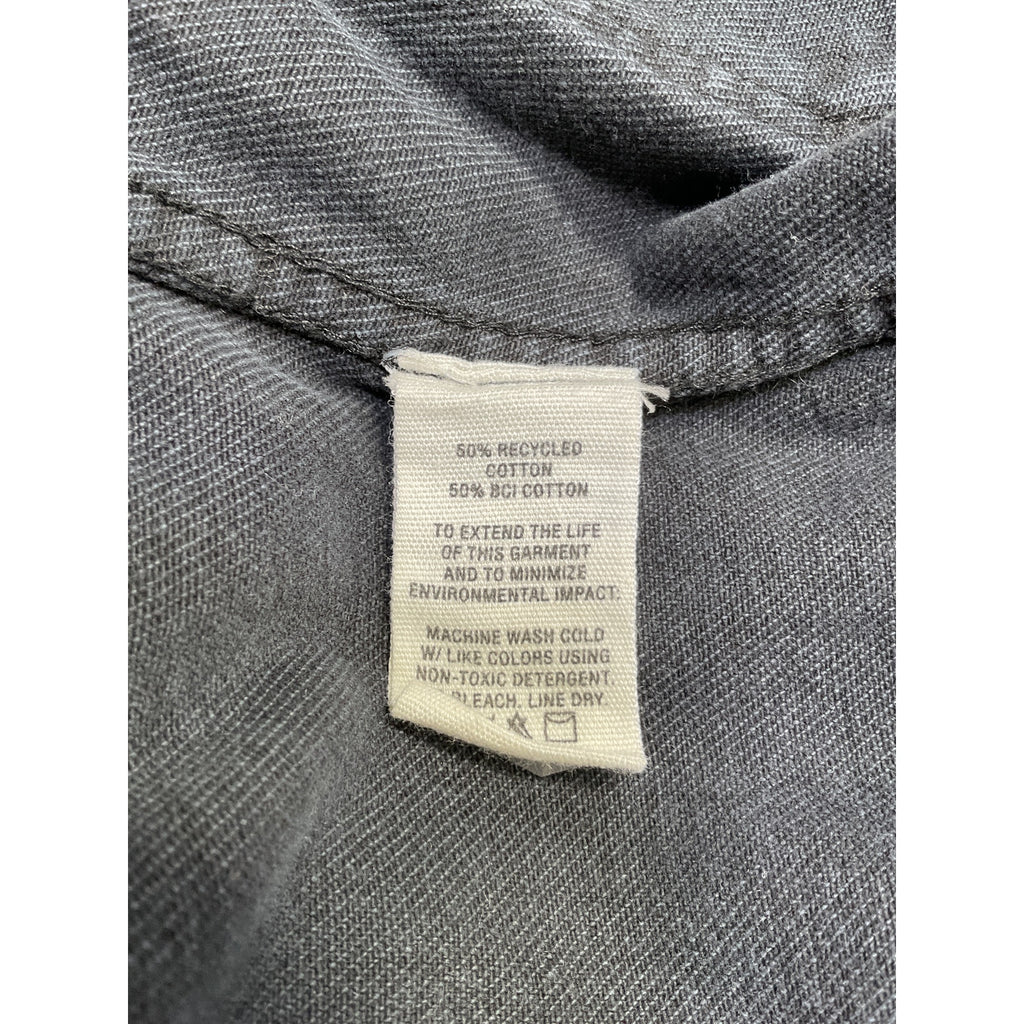 Alex Mill 'Shrunken' Black Cotton Zip Jacket Size S