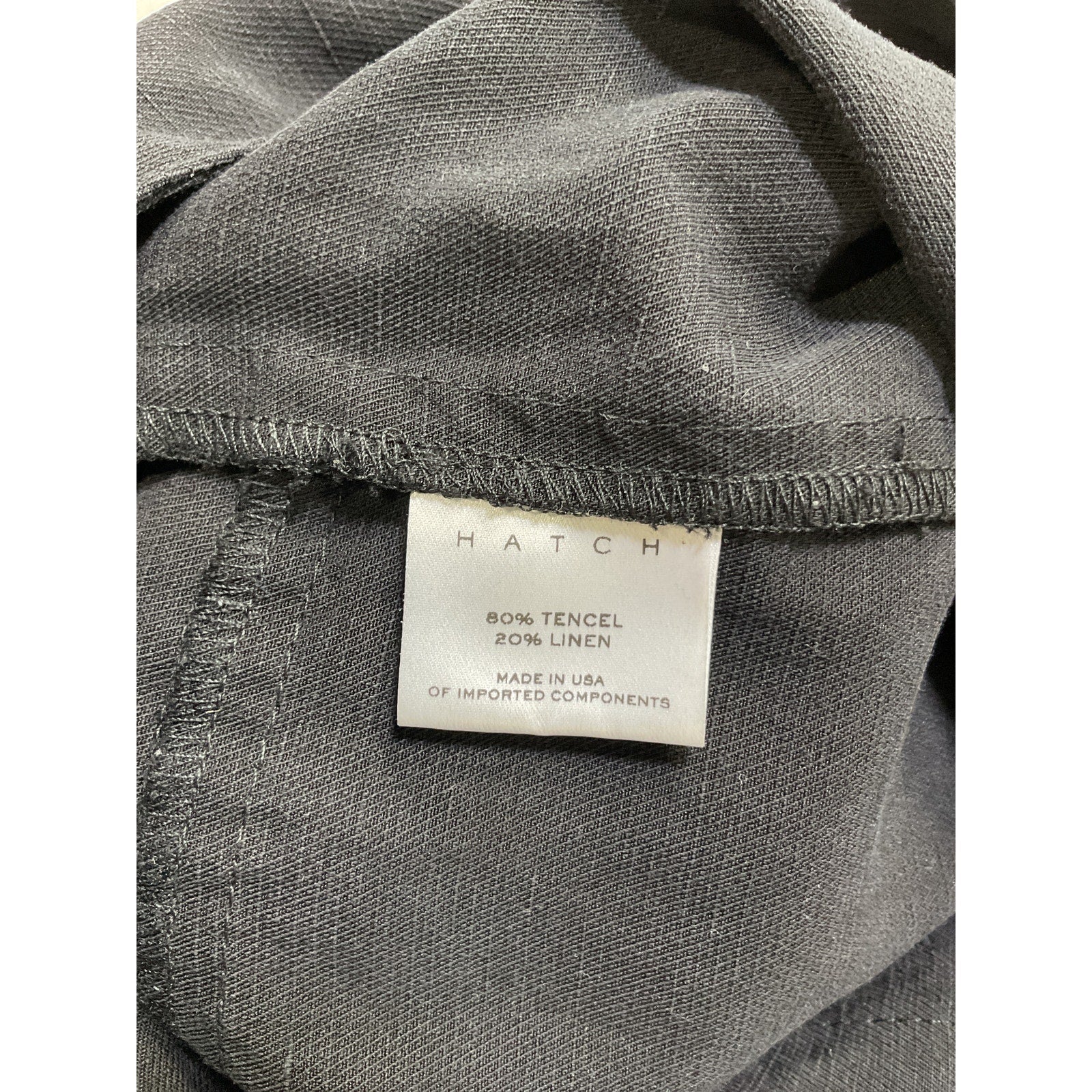 Hatch 'The Noelle' Black Tencel Jumpsuit Size 0