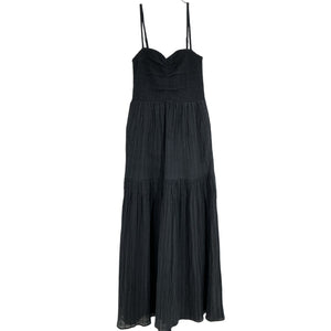 L*Space Smocked Black Mallorca Maxi Dress Size M