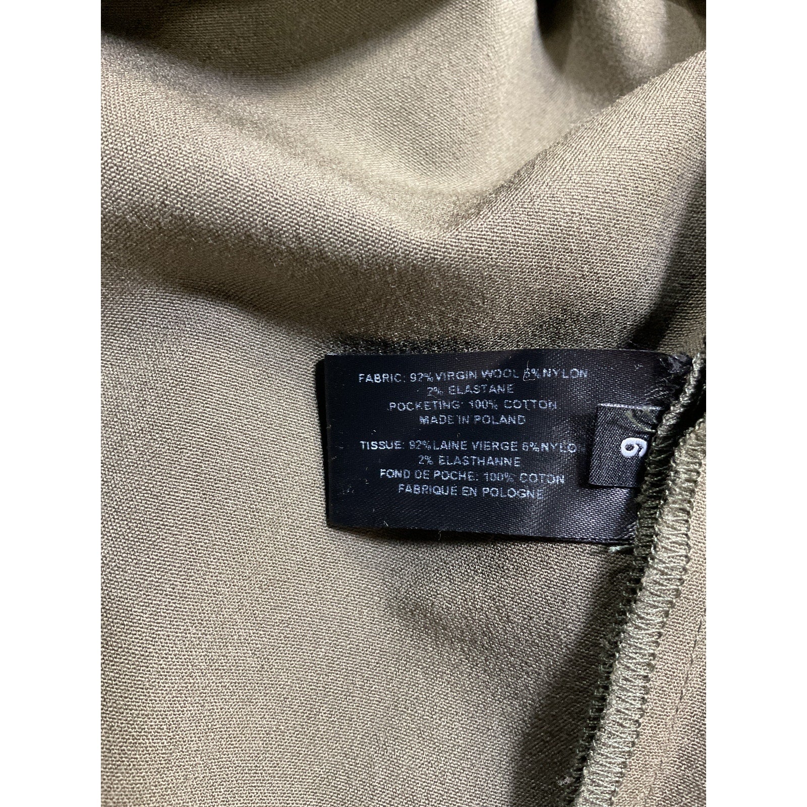 Proenza Schouler Green Wool Lightweight Pants Size 6