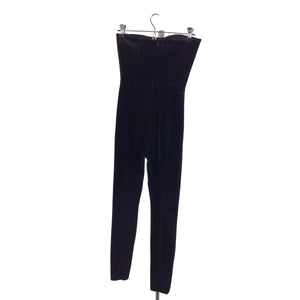 Alex Perry Sleek Black Velvet Jumpsuit Size 6